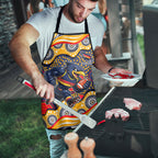 Adelaide Crows Apron Aboriginal Dot Pattern - Football Mascot Heritage Pride