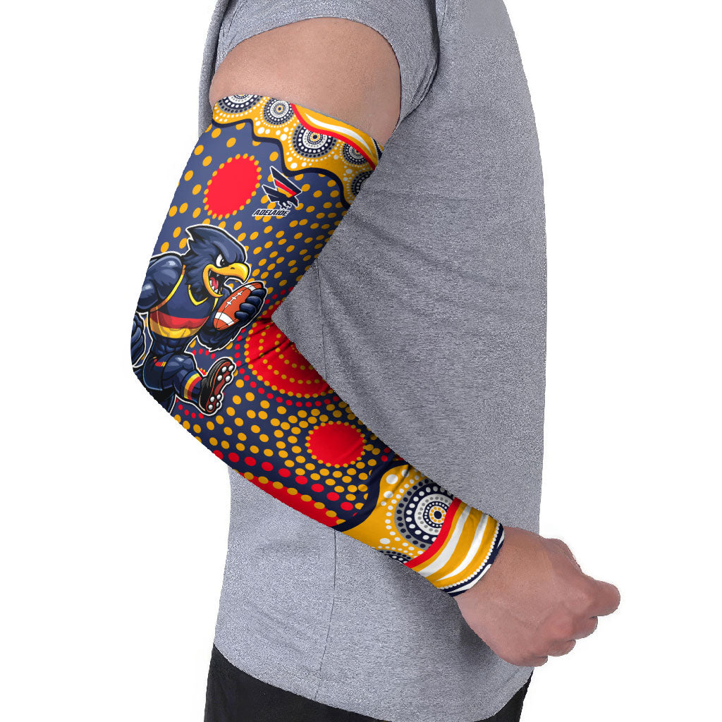 Adelaide Crows Arm Sleeves Aboriginal Dot Pattern - Football Mascot Heritage Pride