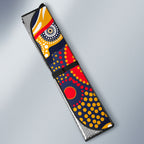 Adelaide Crows Auto Sun Shade Aboriginal Dot Pattern - Football Mascot Heritage Pride
