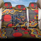 Adelaide Crows Back Car Seat Cover Aboriginal Dot Pattern - Football Mascot Heritage Pride