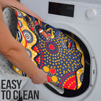 Adelaide Crows Bathroom Set Aboriginal Dot Pattern - Football Mascot Heritage Pride