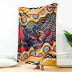 Adelaide Crows Blanket Aboriginal Dot Pattern - Football Mascot Heritage Pride