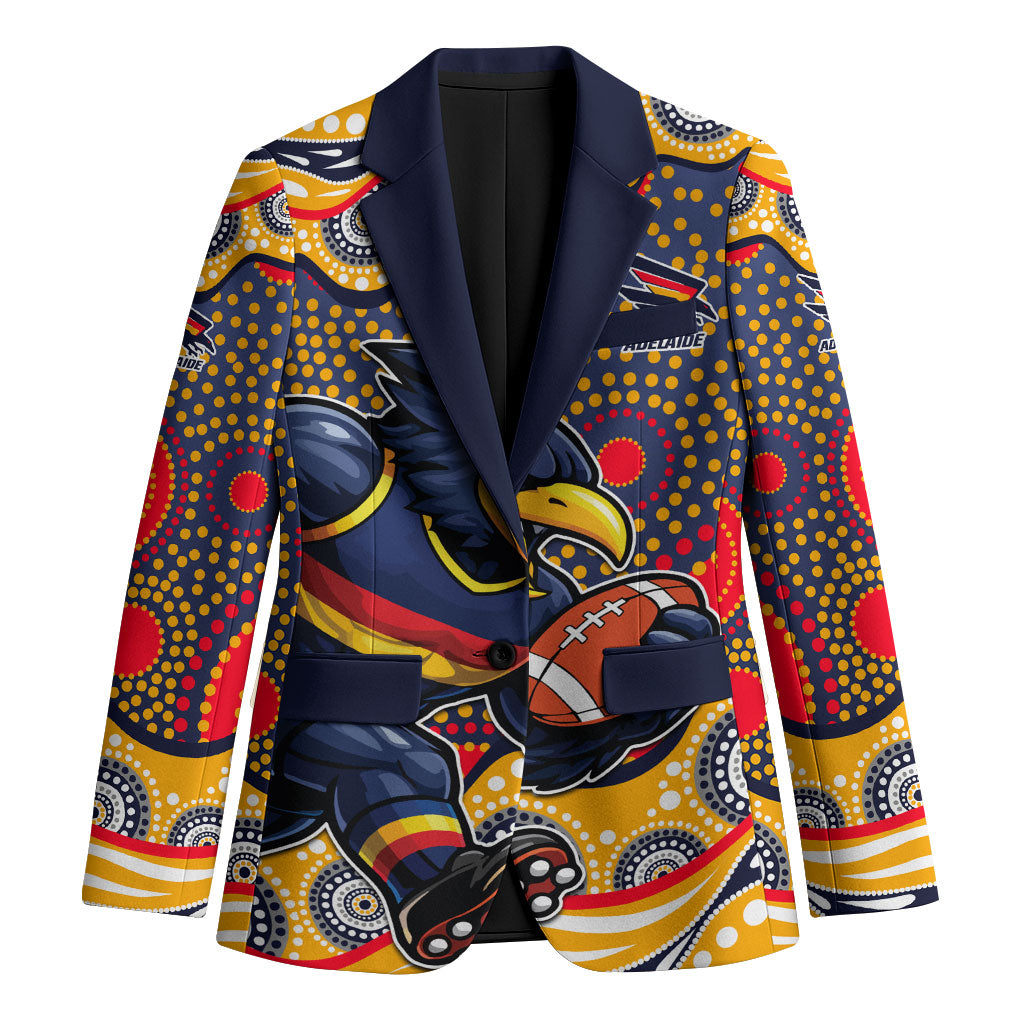Adelaide Crows Blazer Aboriginal Dot Pattern - Football Mascot Heritage Pride