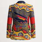 Adelaide Crows Blazer Aboriginal Dot Pattern - Football Mascot Heritage Pride