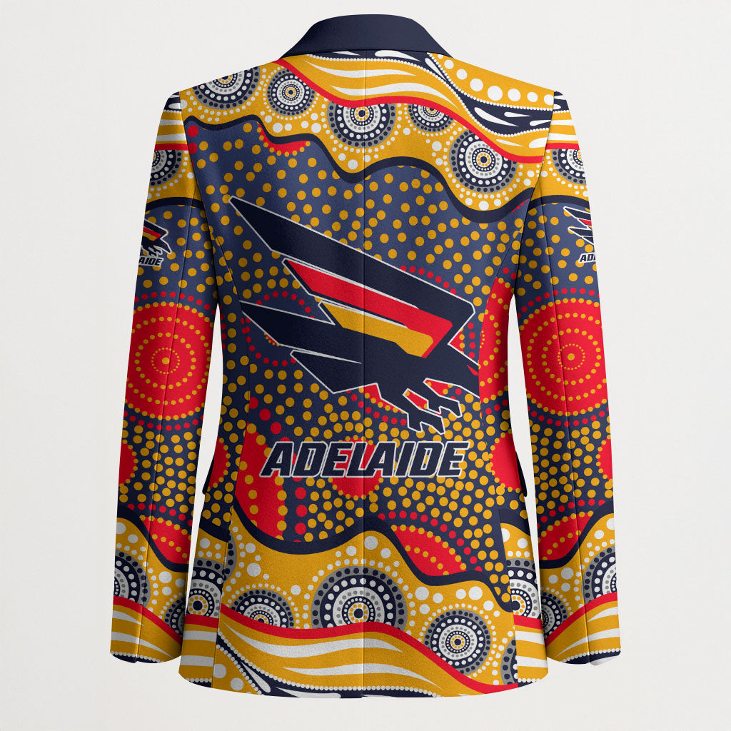 Adelaide Crows Blazer Aboriginal Dot Pattern - Football Mascot Heritage Pride