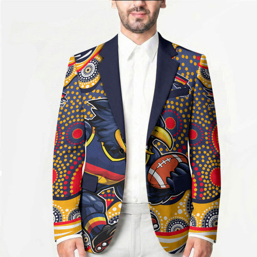 Adelaide Crows Blazer Aboriginal Dot Pattern - Football Mascot Heritage Pride