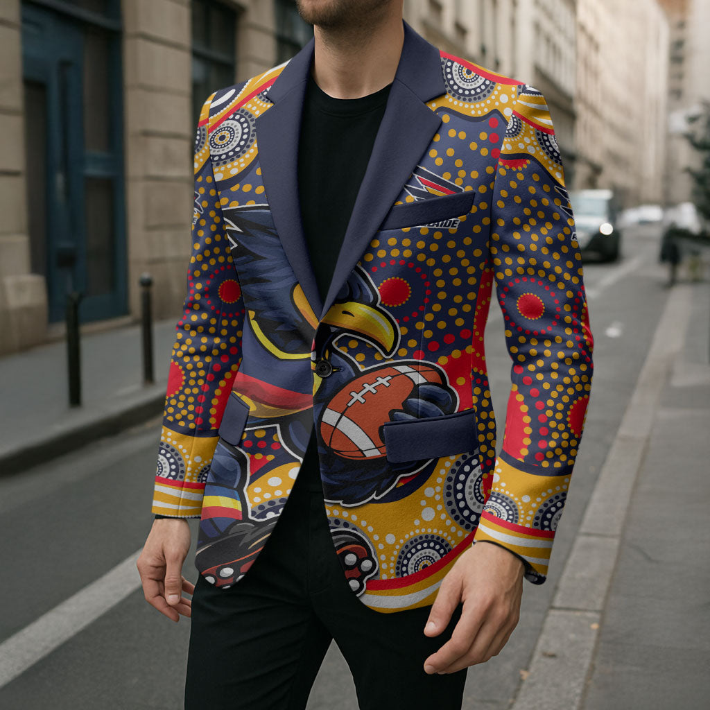 Adelaide Crows Blazer Aboriginal Dot Pattern - Football Mascot Heritage Pride