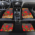Adelaide Crows Car Mats Aboriginal Dot Pattern - Football Mascot Heritage Pride