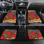 Adelaide Crows Car Mats Aboriginal Dot Pattern - Football Mascot Heritage Pride