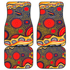 Adelaide Crows Car Mats Aboriginal Dot Pattern - Football Mascot Heritage Pride
