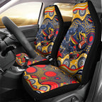 Adelaide Crows Car Seat Cover Aboriginal Dot Pattern - Football Mascot Heritage Pride