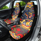 Adelaide Crows Car Seat Cover Aboriginal Dot Pattern - Football Mascot Heritage Pride