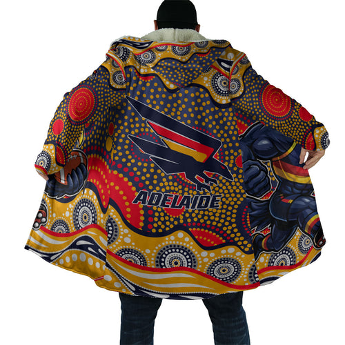 Adelaide Crows Cloak Aboriginal Dot Pattern - Football Mascot Heritage Pride