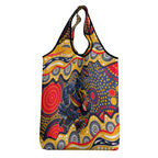 Adelaide Crows Grocery Bag Aboriginal Dot Pattern - Football Mascot Heritage Pride