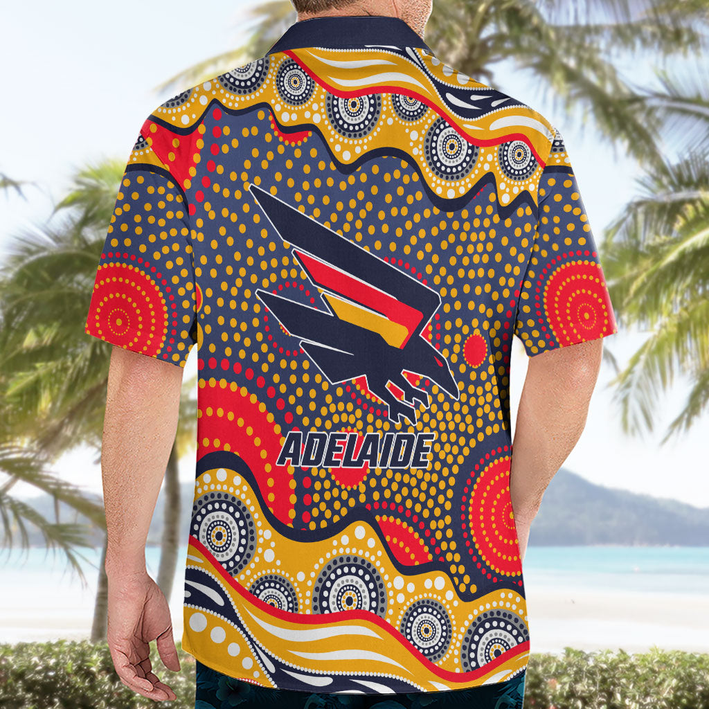 Adelaide Crows Hawaiian Shirt Aboriginal Dot Pattern - Football Mascot Heritage Pride