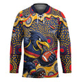 Adelaide Crows Hockey Jersey Aboriginal Dot Pattern - Football Mascot Heritage Pride