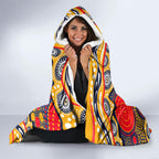 Adelaide Crows Hooded Blanket Aboriginal Dot Pattern - Football Mascot Heritage Pride