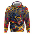 Adelaide Crows Hoodie Aboriginal Dot Pattern - Football Mascot Heritage Pride