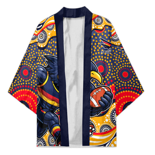 Adelaide Crows Kimono Aboriginal Dot Pattern - Football Mascot Heritage Pride