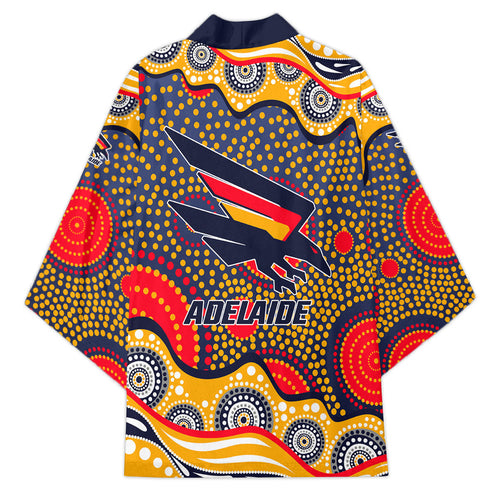 Adelaide Crows Kimono Aboriginal Dot Pattern - Football Mascot Heritage Pride