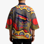 Adelaide Crows Kimono Aboriginal Dot Pattern - Football Mascot Heritage Pride