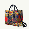 Adelaide Crows Leather Bag Aboriginal Dot Pattern - Football Mascot Heritage Pride