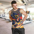 Adelaide Crows Men Tank Top Aboriginal Dot Pattern - Football Mascot Heritage Pride