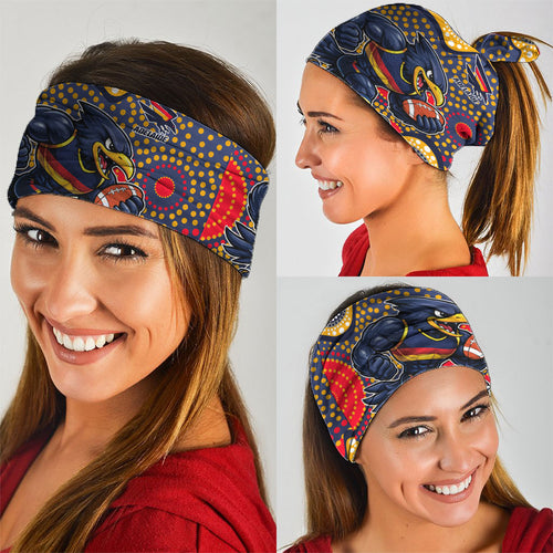 Adelaide Crows Neck Gaiter Aboriginal Dot Pattern - Football Mascot Heritage Pride