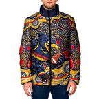 Adelaide Crows Padded Jacket Aboriginal Dot Pattern - Football Mascot Heritage Pride
