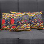 Adelaide Crows Pillow Cover Aboriginal Dot Pattern - Football Mascot Heritage Pride