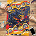 Adelaide Crows Puzzle Aboriginal Dot Pattern - Football Mascot Heritage Pride