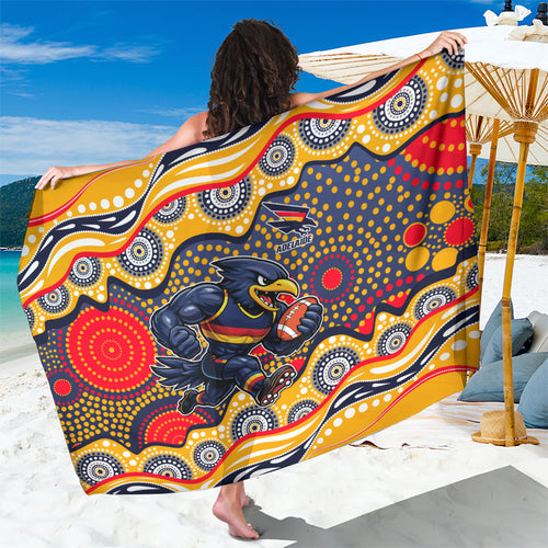 Adelaide Crows Sarong Aboriginal Dot Pattern - Football Mascot Heritage Pride