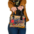 Adelaide Crows Shoulder Handbag Aboriginal Dot Pattern - Football Mascot Heritage Pride