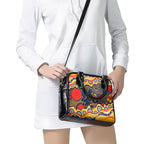 Adelaide Crows Shoulder Handbag Aboriginal Dot Pattern - Football Mascot Heritage Pride