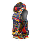 Adelaide Crows Sleeveless Hoodie Aboriginal Dot Pattern - Football Mascot Heritage Pride