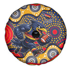 Adelaide Crows Spare Tire Cover Aboriginal Dot Pattern - Football Mascot Heritage Pride