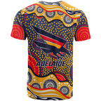 Adelaide Crows T Shirt Aboriginal Dot Pattern - Football Mascot Heritage Pride