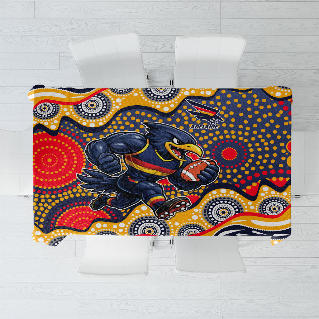 Adelaide Crows Tablecloth Aboriginal Dot Pattern - Football Mascot Heritage Pride