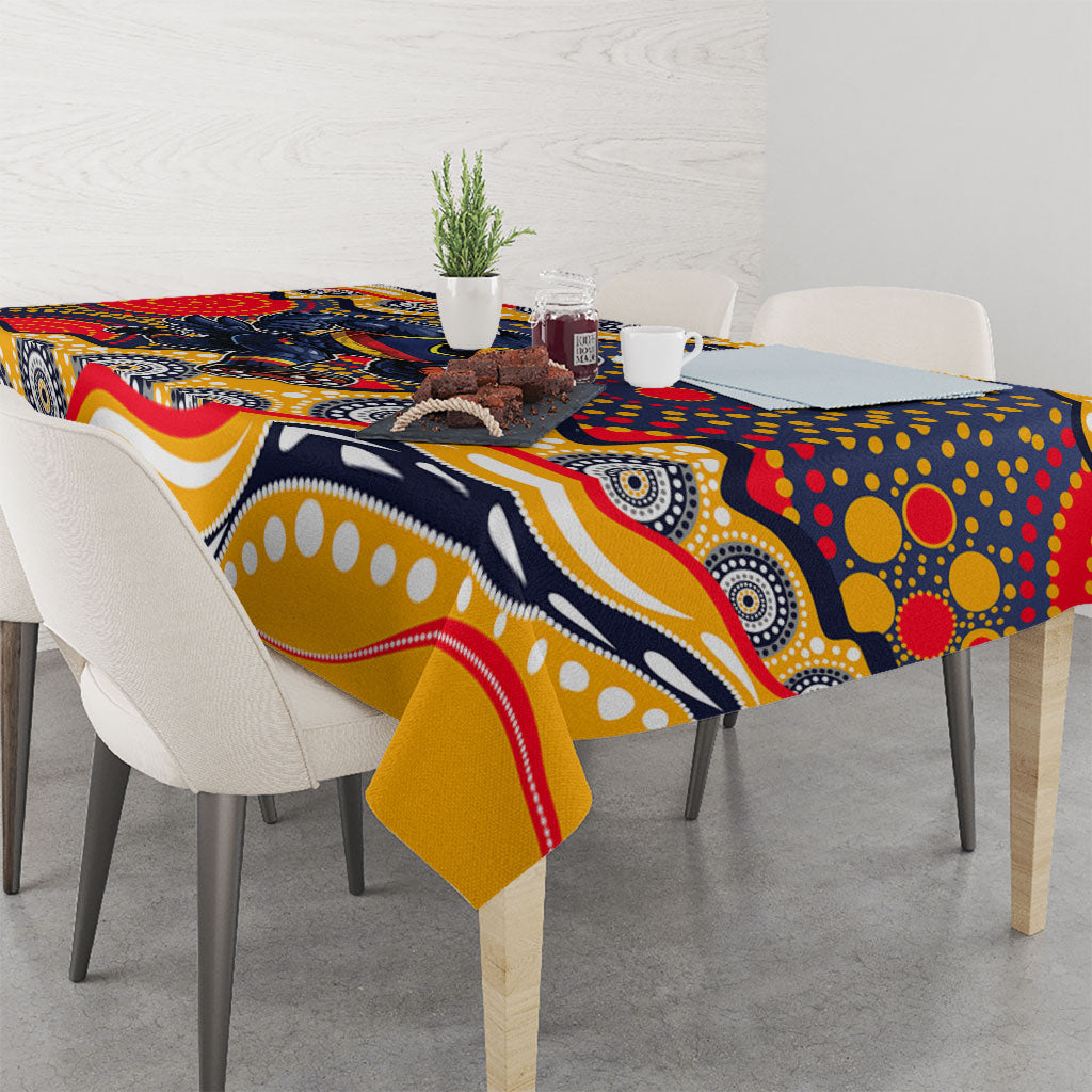 Adelaide Crows Tablecloth Aboriginal Dot Pattern - Football Mascot Heritage Pride