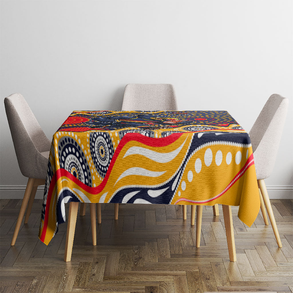Adelaide Crows Tablecloth Aboriginal Dot Pattern - Football Mascot Heritage Pride