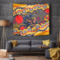 Adelaide Crows Tapestry Aboriginal Dot Pattern - Football Mascot Heritage Pride