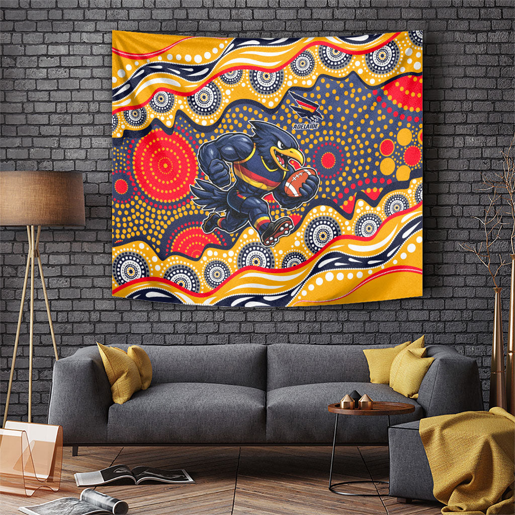 Adelaide Crows Tapestry Aboriginal Dot Pattern - Football Mascot Heritage Pride