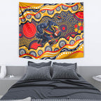 Adelaide Crows Tapestry Aboriginal Dot Pattern - Football Mascot Heritage Pride