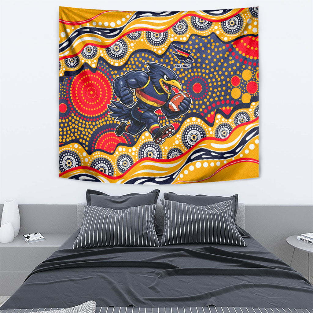 Adelaide Crows Tapestry Aboriginal Dot Pattern - Football Mascot Heritage Pride