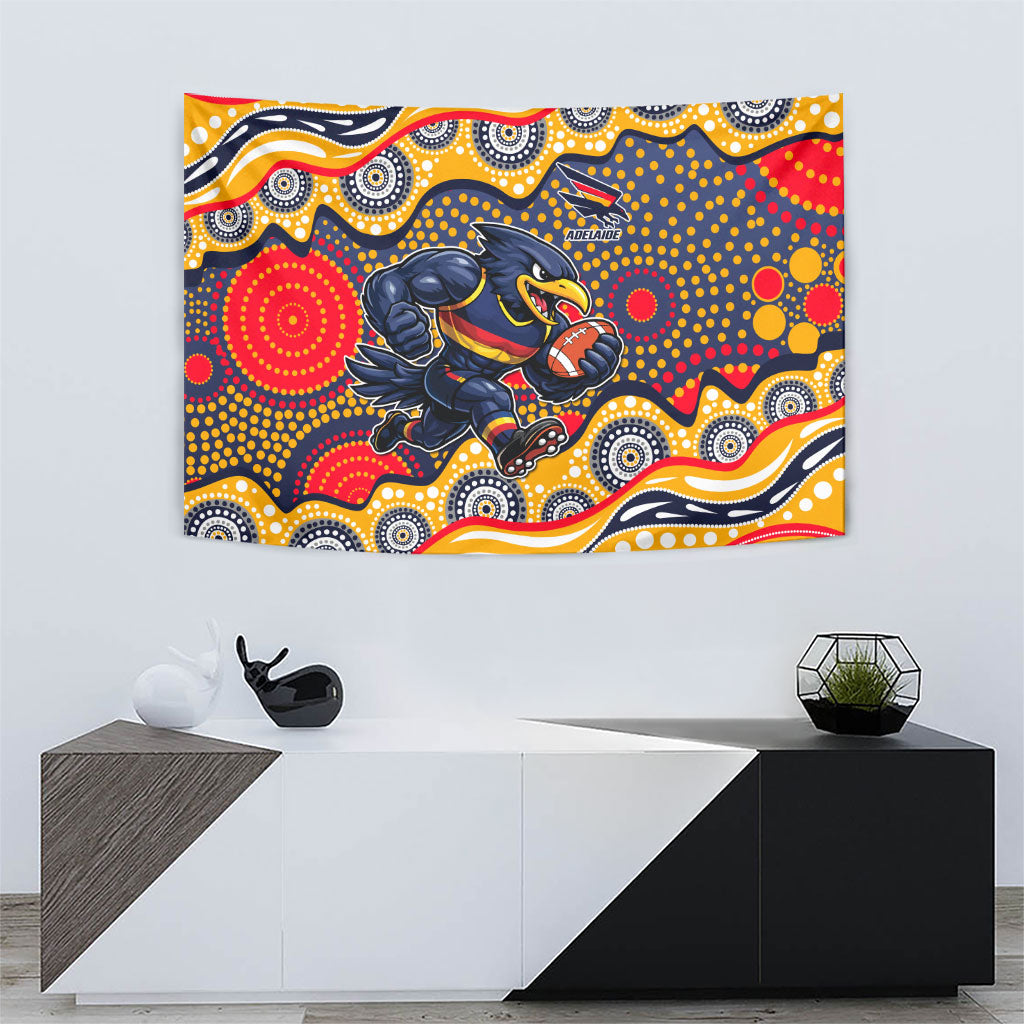 Adelaide Crows Tapestry Aboriginal Dot Pattern - Football Mascot Heritage Pride