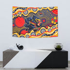 Adelaide Crows Tapestry Aboriginal Dot Pattern - Football Mascot Heritage Pride