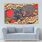 Adelaide Crows Tapestry Aboriginal Dot Pattern - Football Mascot Heritage Pride