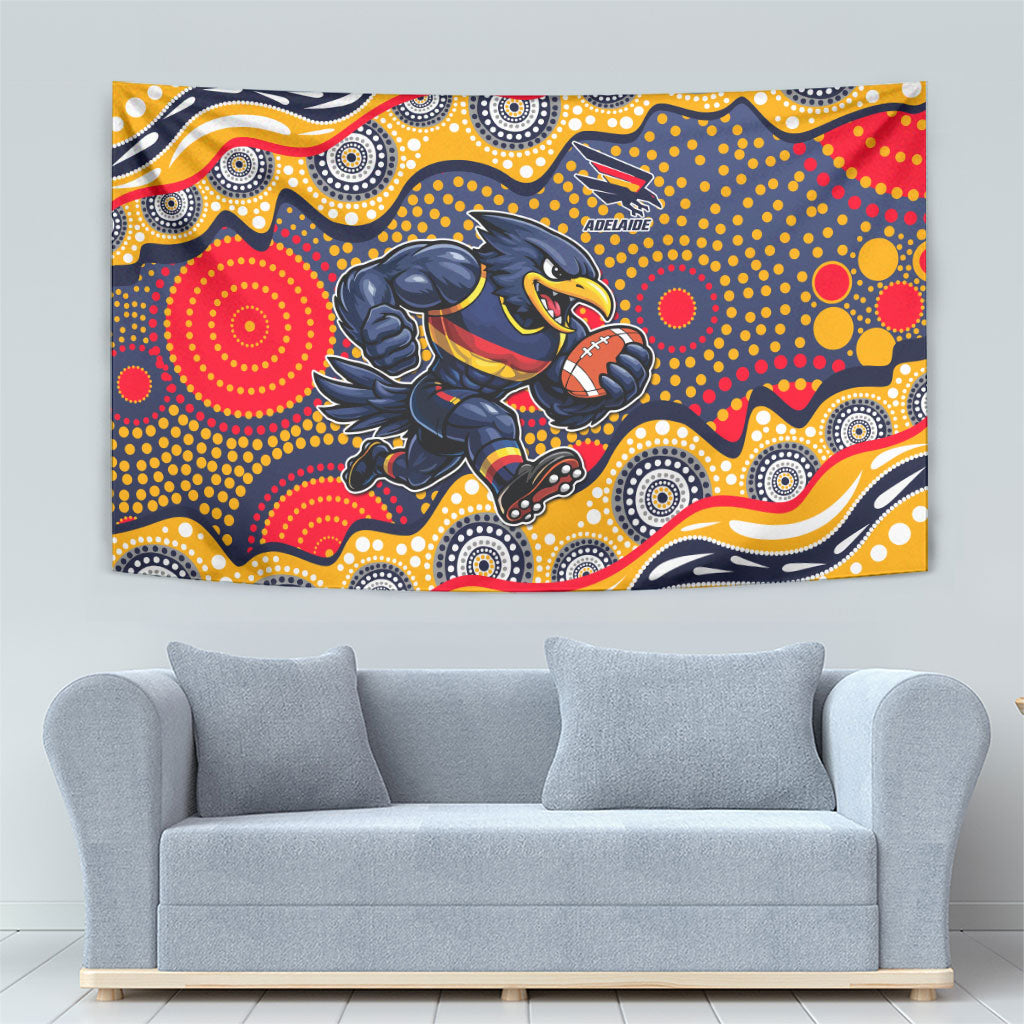 Adelaide Crows Tapestry Aboriginal Dot Pattern - Football Mascot Heritage Pride