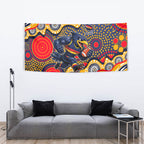 Adelaide Crows Tapestry Aboriginal Dot Pattern - Football Mascot Heritage Pride