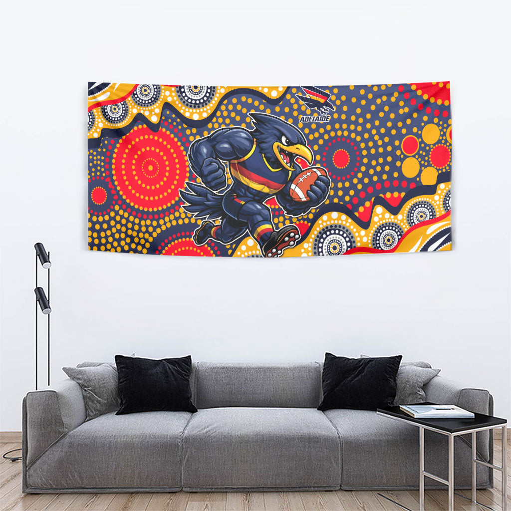 Adelaide Crows Tapestry Aboriginal Dot Pattern - Football Mascot Heritage Pride